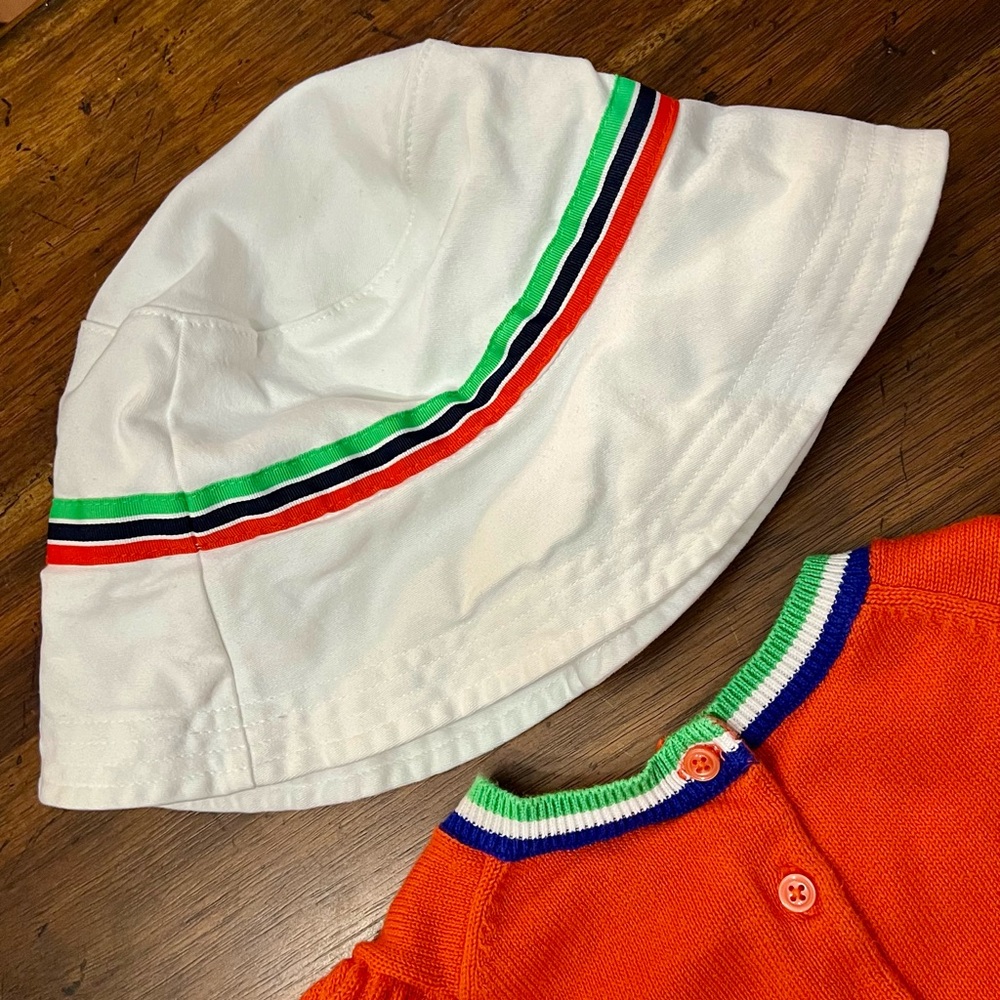 Janie and Jack 5 pc Shorts, Sweater,Top, Hat & Socks Set Sz. 5 EUC Super cute! - Picture 9 of 10